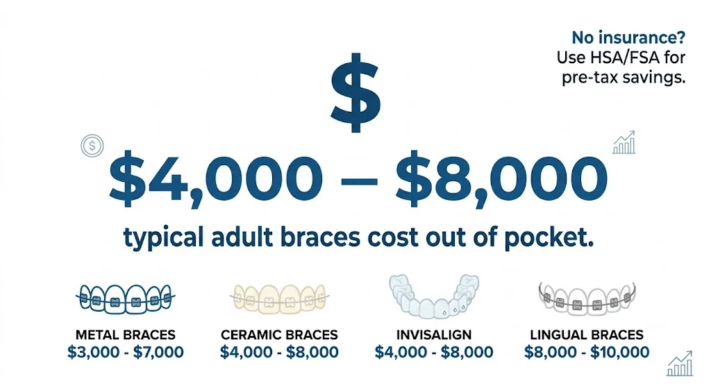 How Much Do Braces Cost for Adults? Full 2026 Price Breakdown
