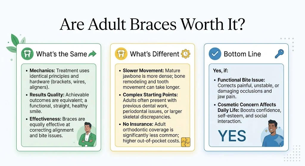 Are Braces Worth It as an Adult? (2026 Guide)