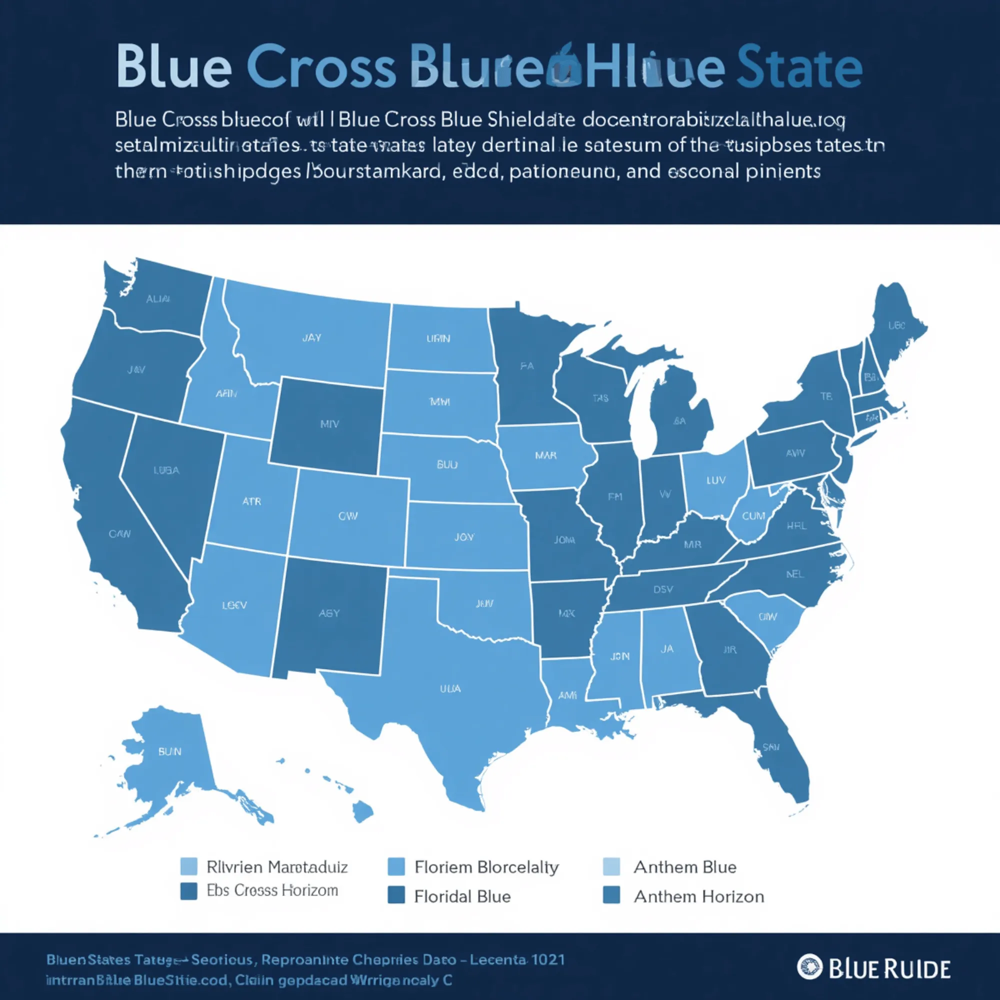 Blue Cross Blue Shield State Divisions Map