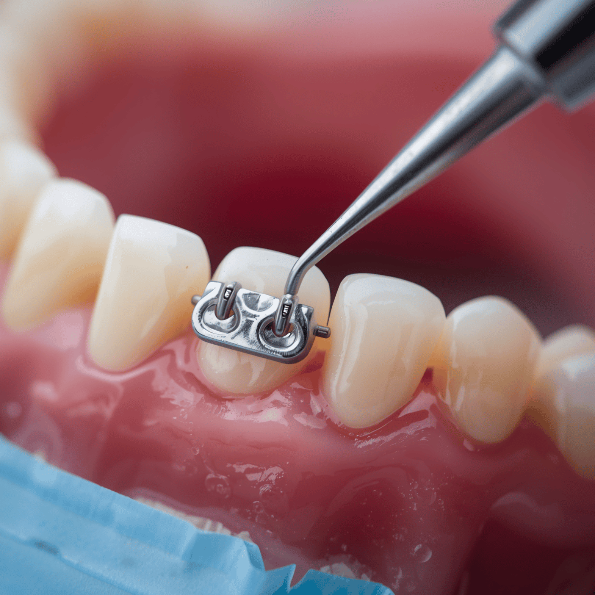 Putting on braces process