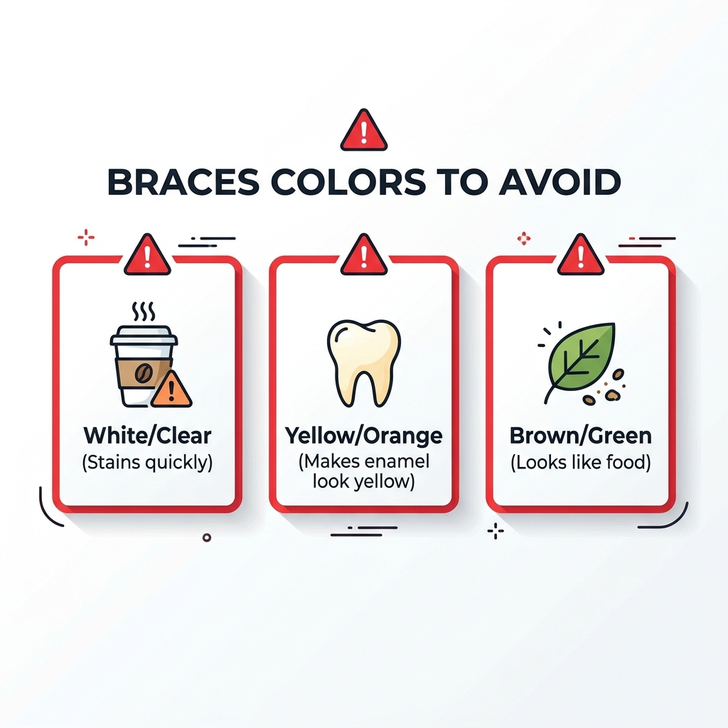 Braces Colors to Avoid