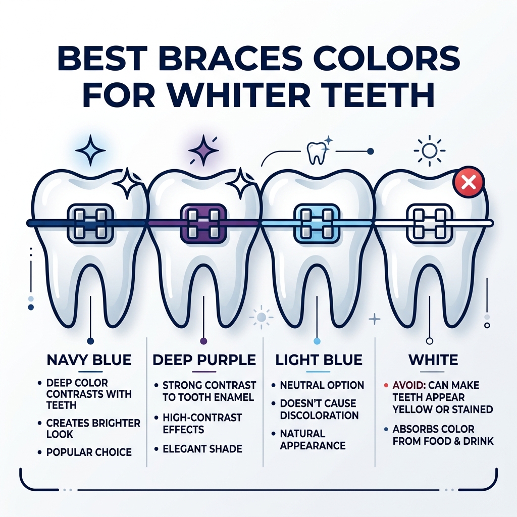 Best Braces Colors to Make Teeth Look Whiter