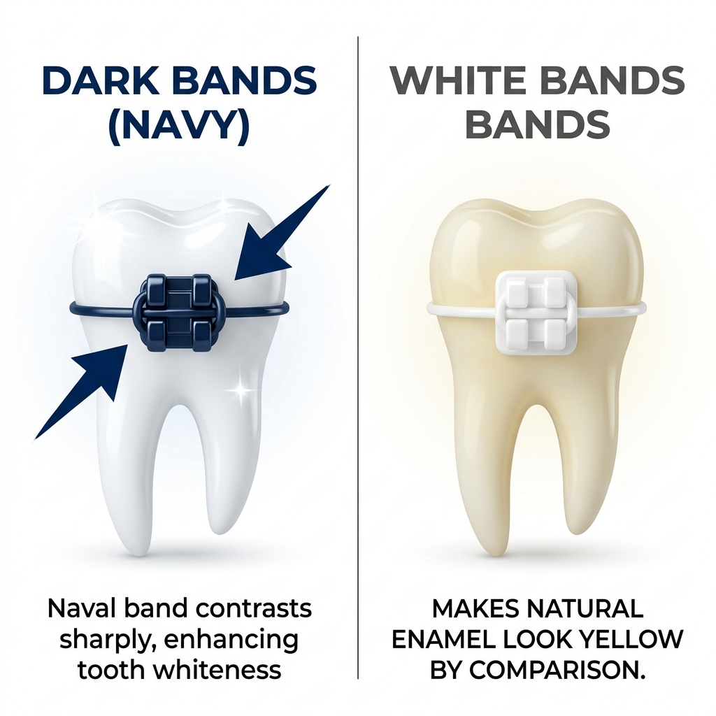 Comparison between Dark Bands and White Bands