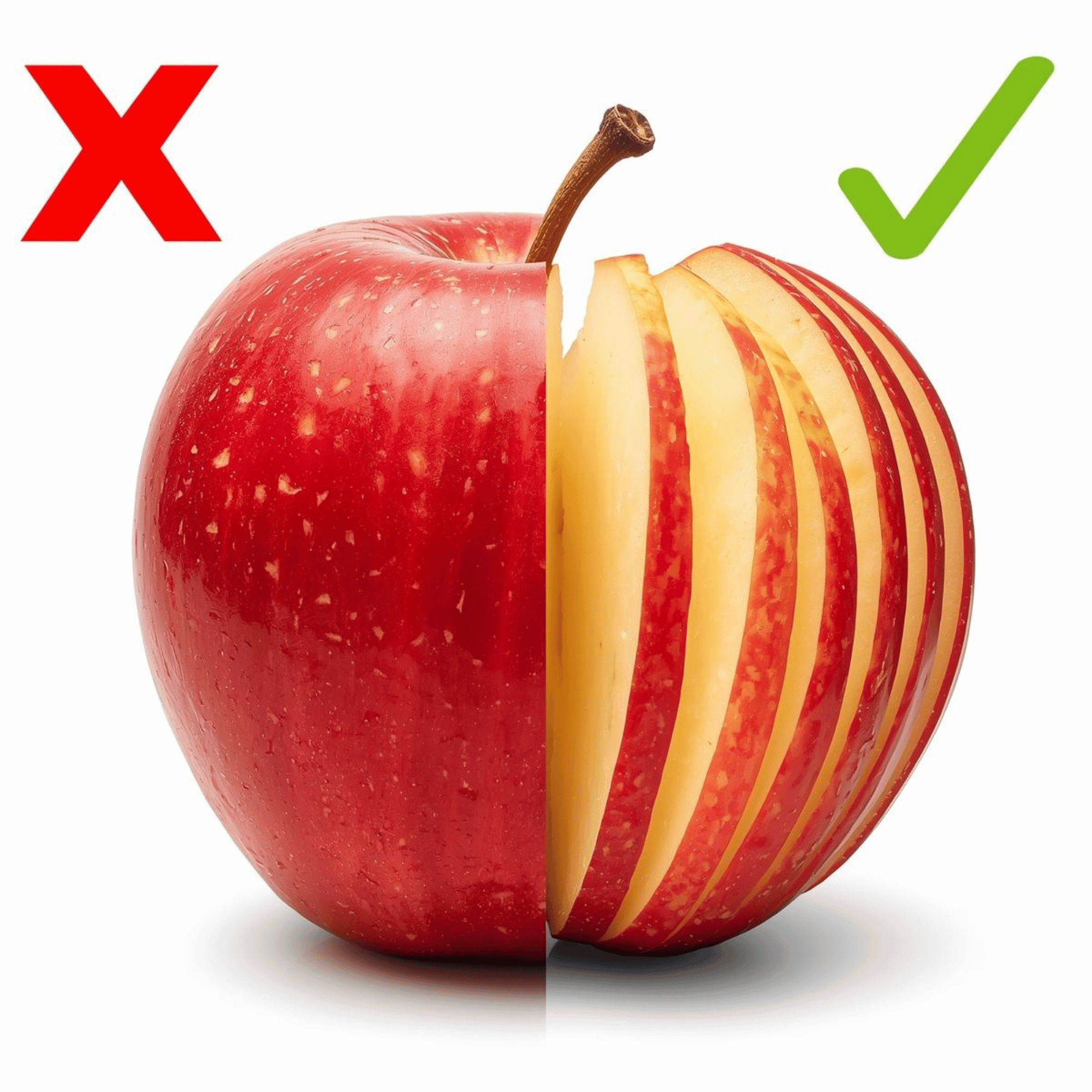 How to eat apples with braces