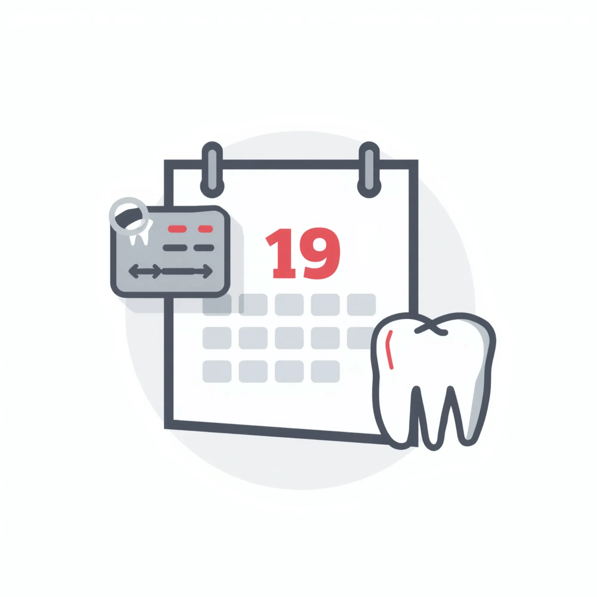 Insurance age limit calendar icon and dental card