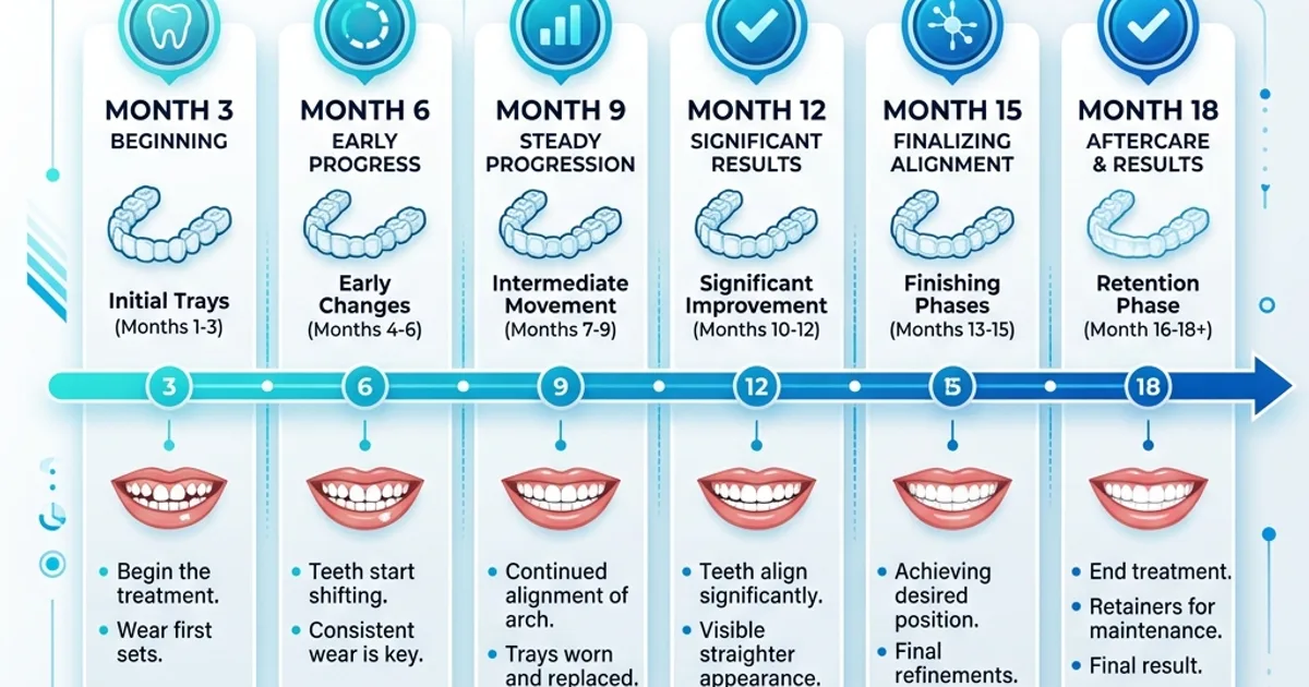 Invisalign treatment timeline by case complexity