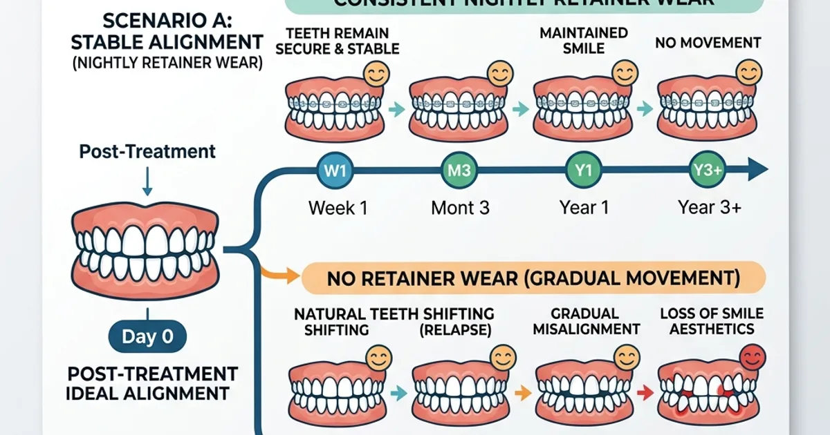 What happens if you never wear your retainer — tooth relapse timeline