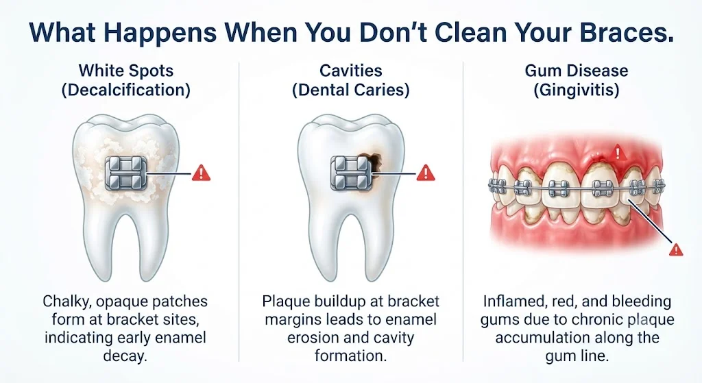 What Happens If You Don't Clean Your Braces? (The Real Consequences)