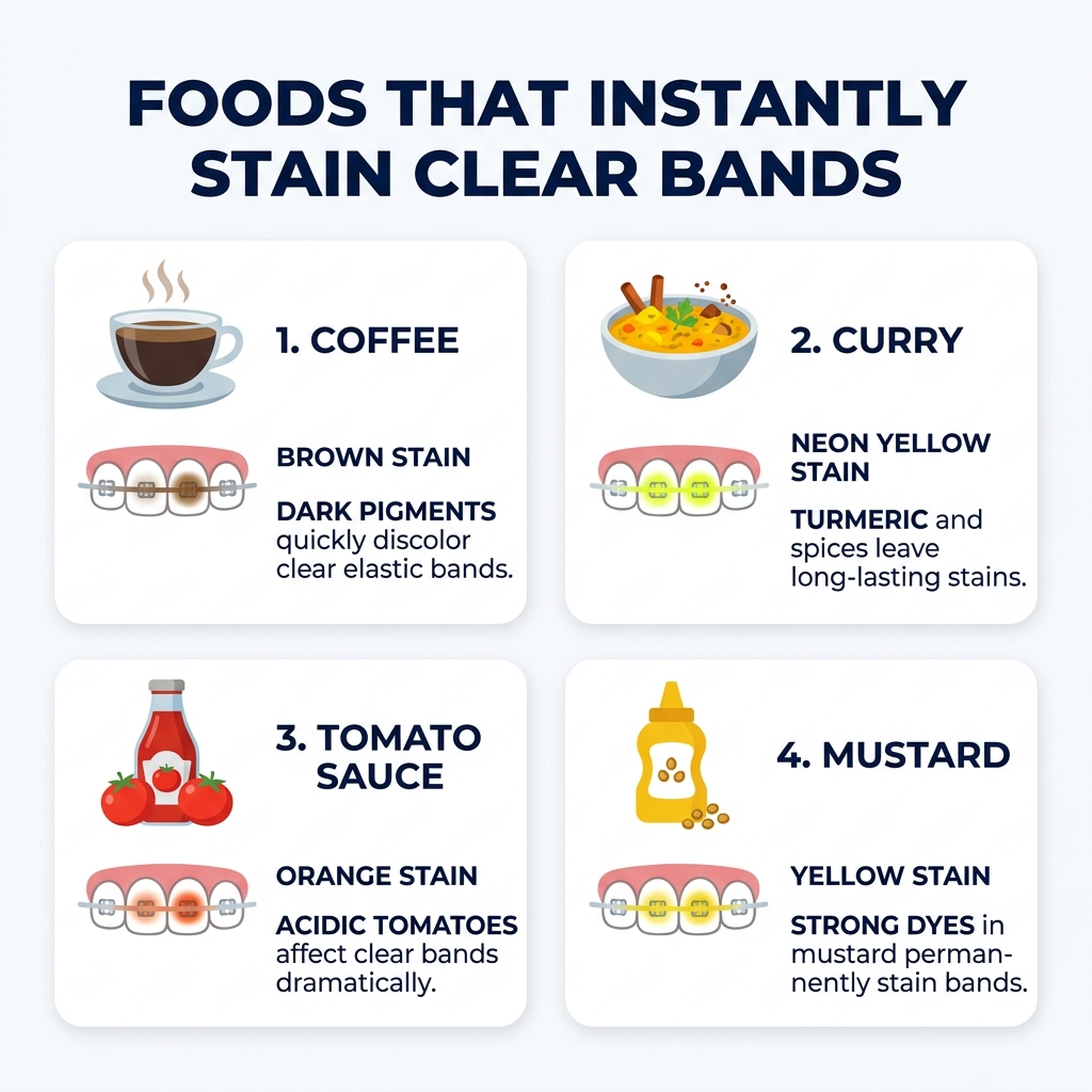 Foods that stain braces