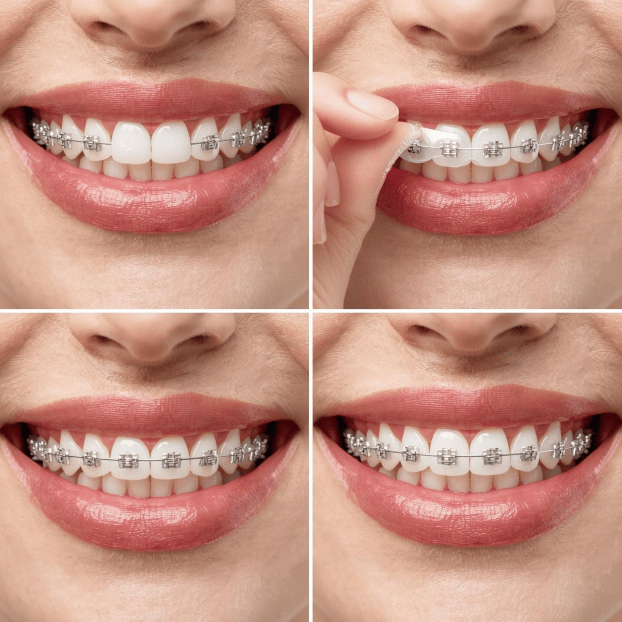 Comparison of metal vs ceramic vs invisalign